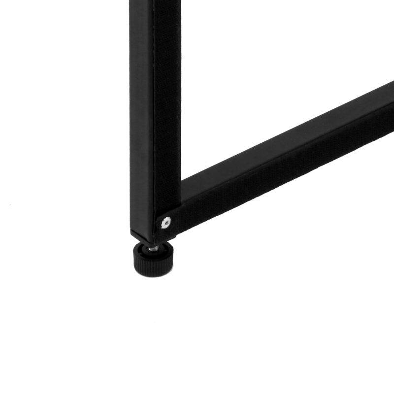 VEVOR DJ Event Facade White and Black Scrim Metal Frame Booth DJ Facade Equipment with Travel Bag Case