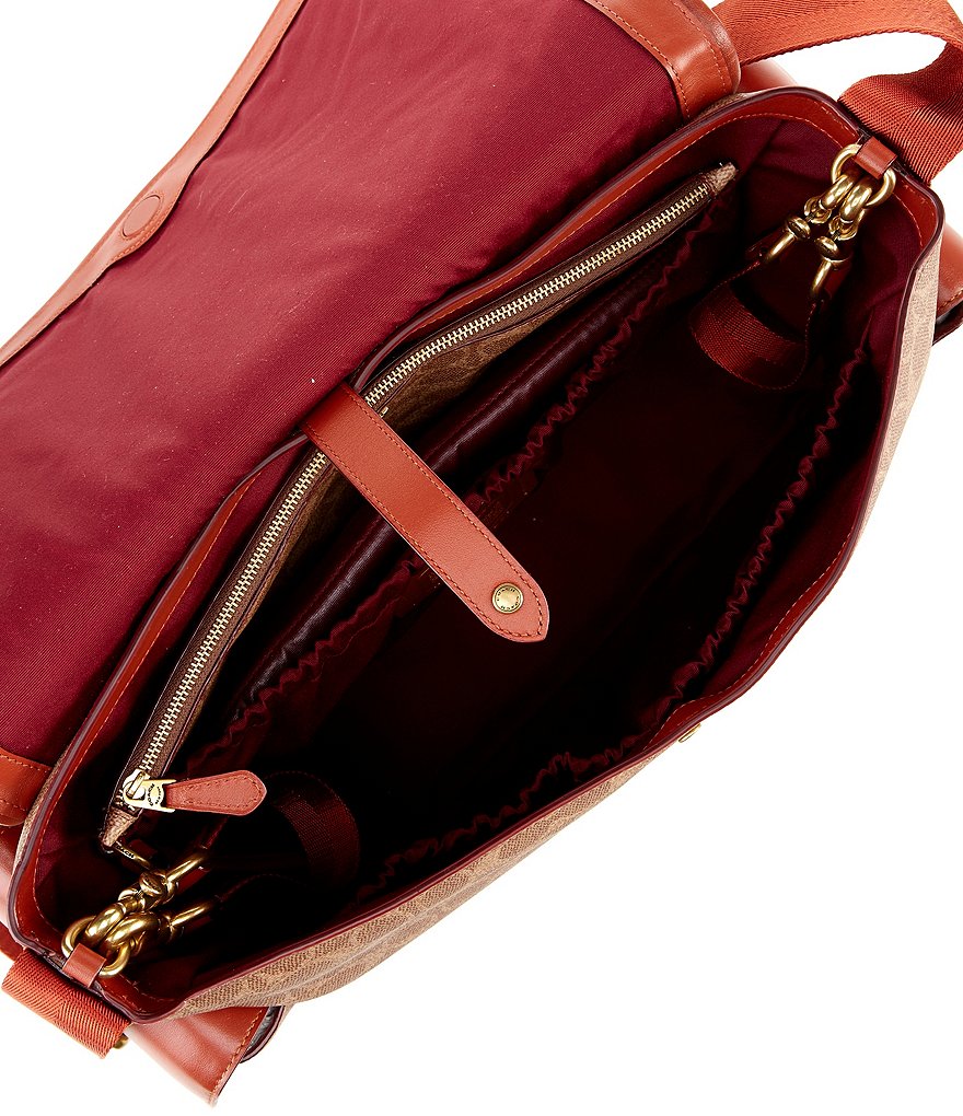 COACH Signature Coated Canvas Baby Messenger Bag