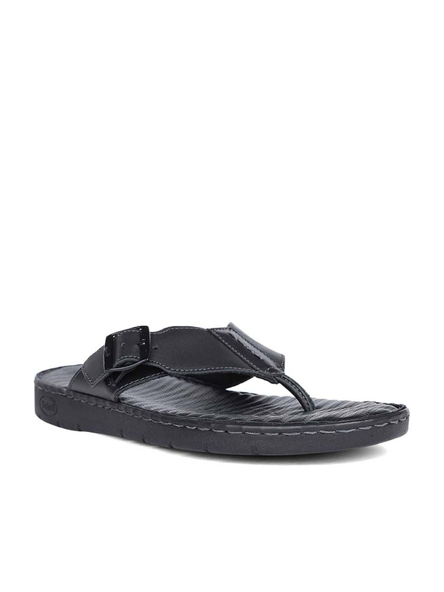 Scholl by Bata Men's Black Thong Sandals