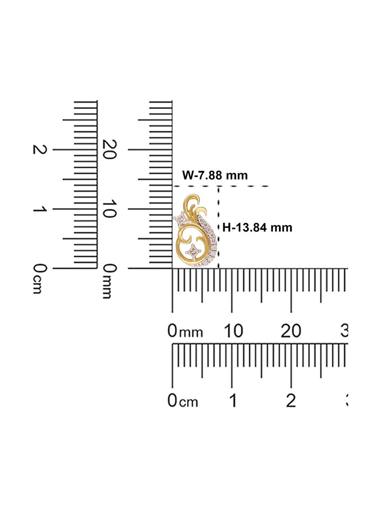 CKC 18k Gold & Diamond Earrings for Women