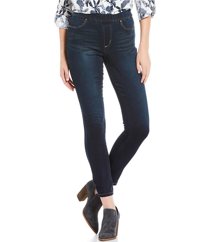 Commando Faux Leather Crocodile-Embossed Legging