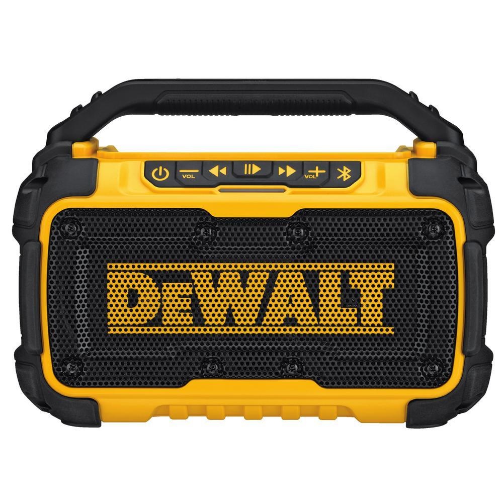 DeWALT DCR010 12-Volt/20-Volt Corded/Cordless Dual Speaker Bluetooth Speaker