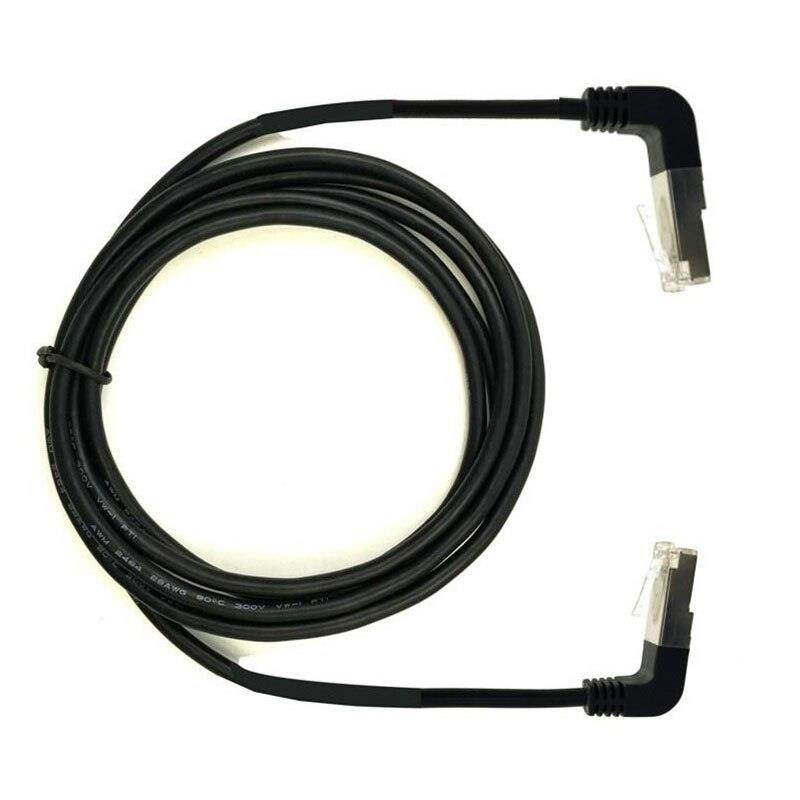2m RJ45 Down Angle Male to Down Angle Male 90 Degree Cat 5 Ethernet Cable Cord (Down Angle Male)