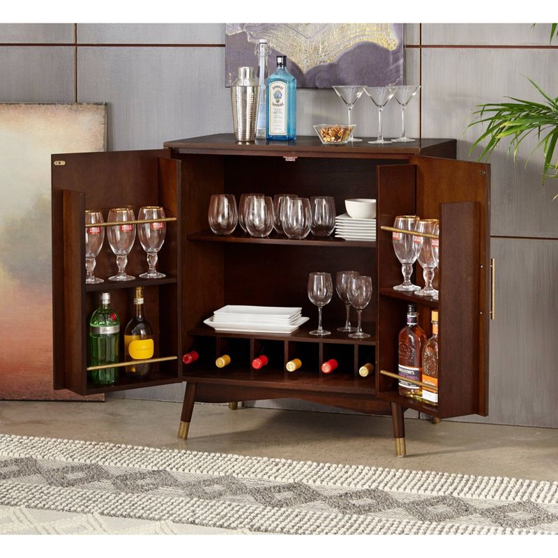 Killian Bar Cabinet Walnut - Lifestorey