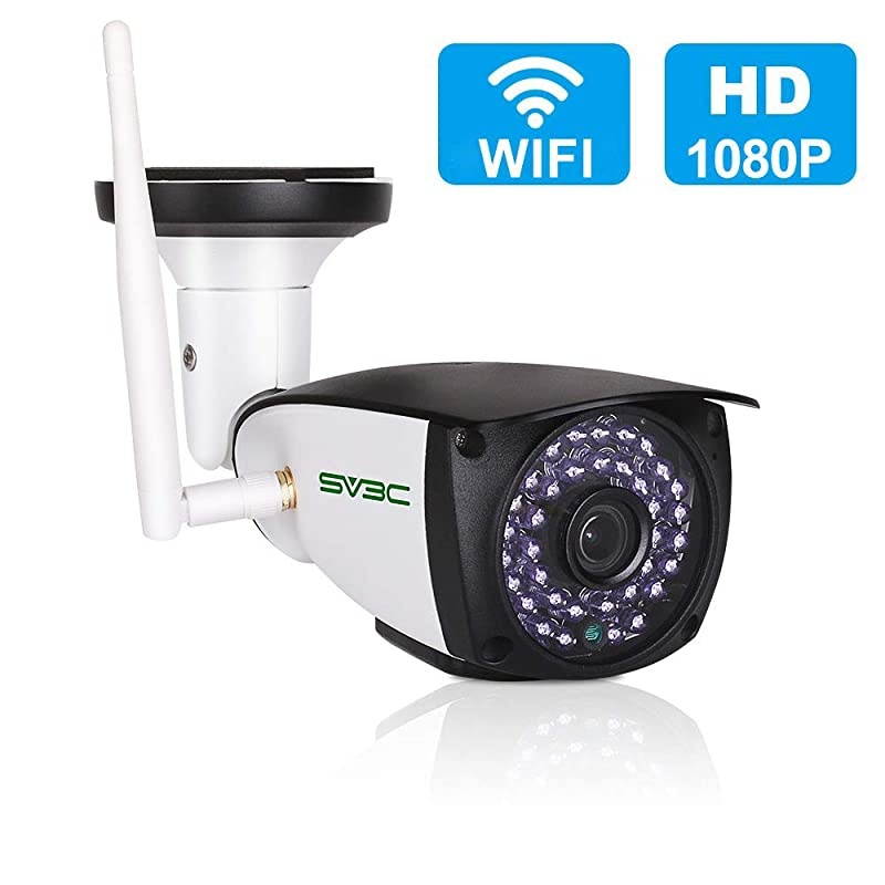 Updated Version WiFi Camera Outdoor  1080P HD Two Way Audio Security Camera Motion Detection CCTV IR LED Night Vision Surveillance IP Cameras for Indoor Outdoor Support Max 128GB SD Card