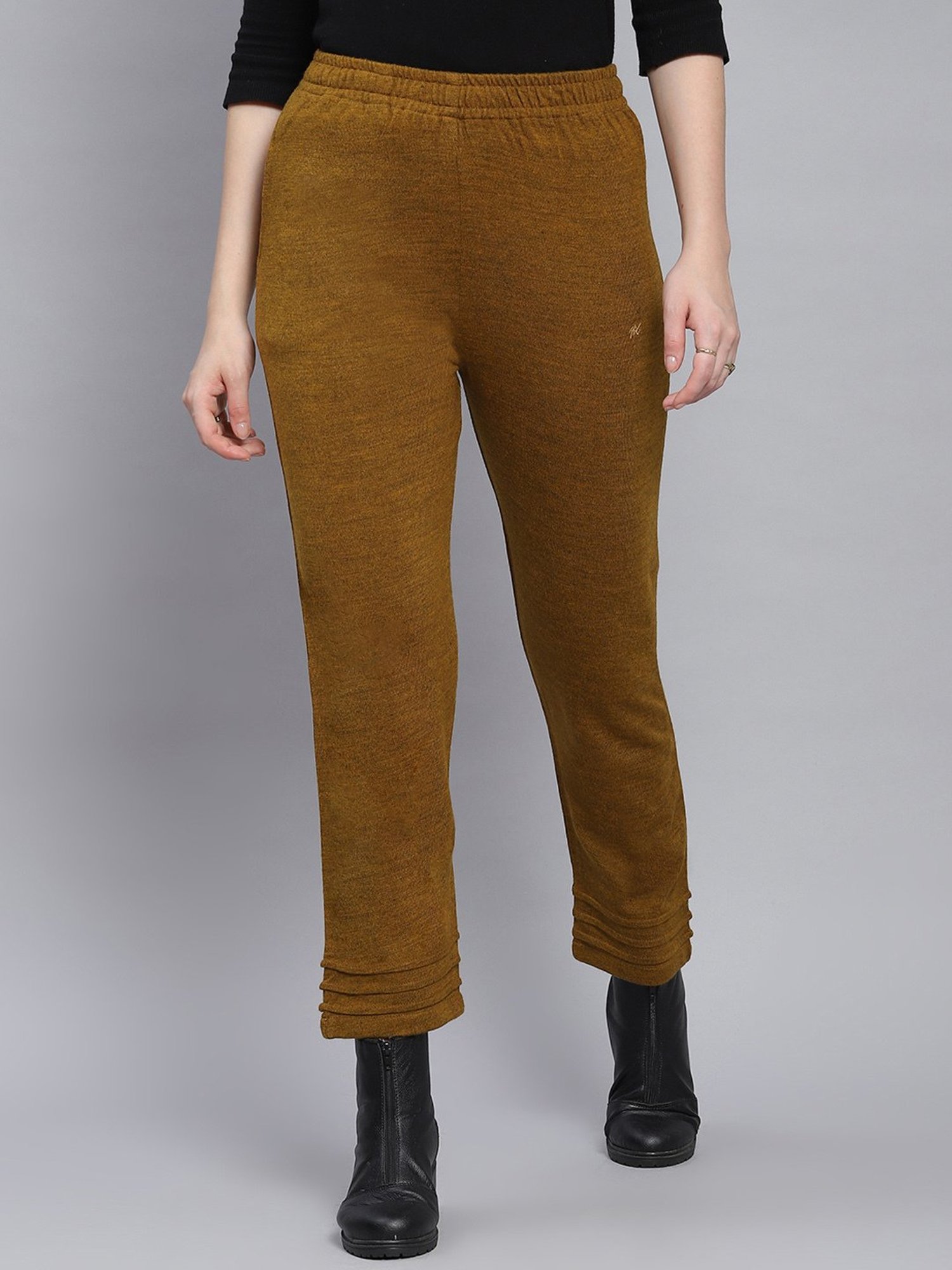 Monte Carlo Yellow Textured Trackpants