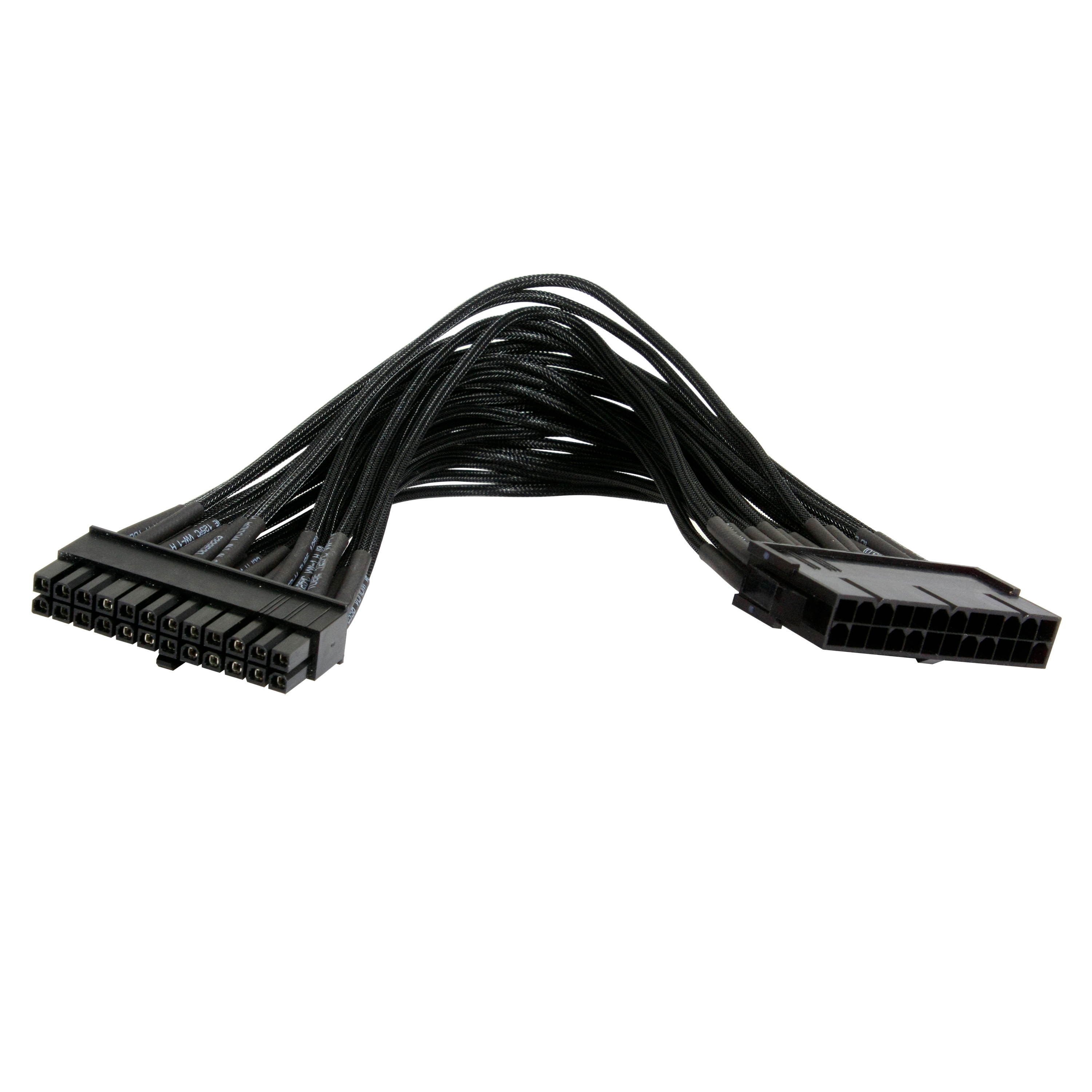 RAIDMAX ATX 24Pin to 20+4Pin PSU Power Supply Extension Cable-Black