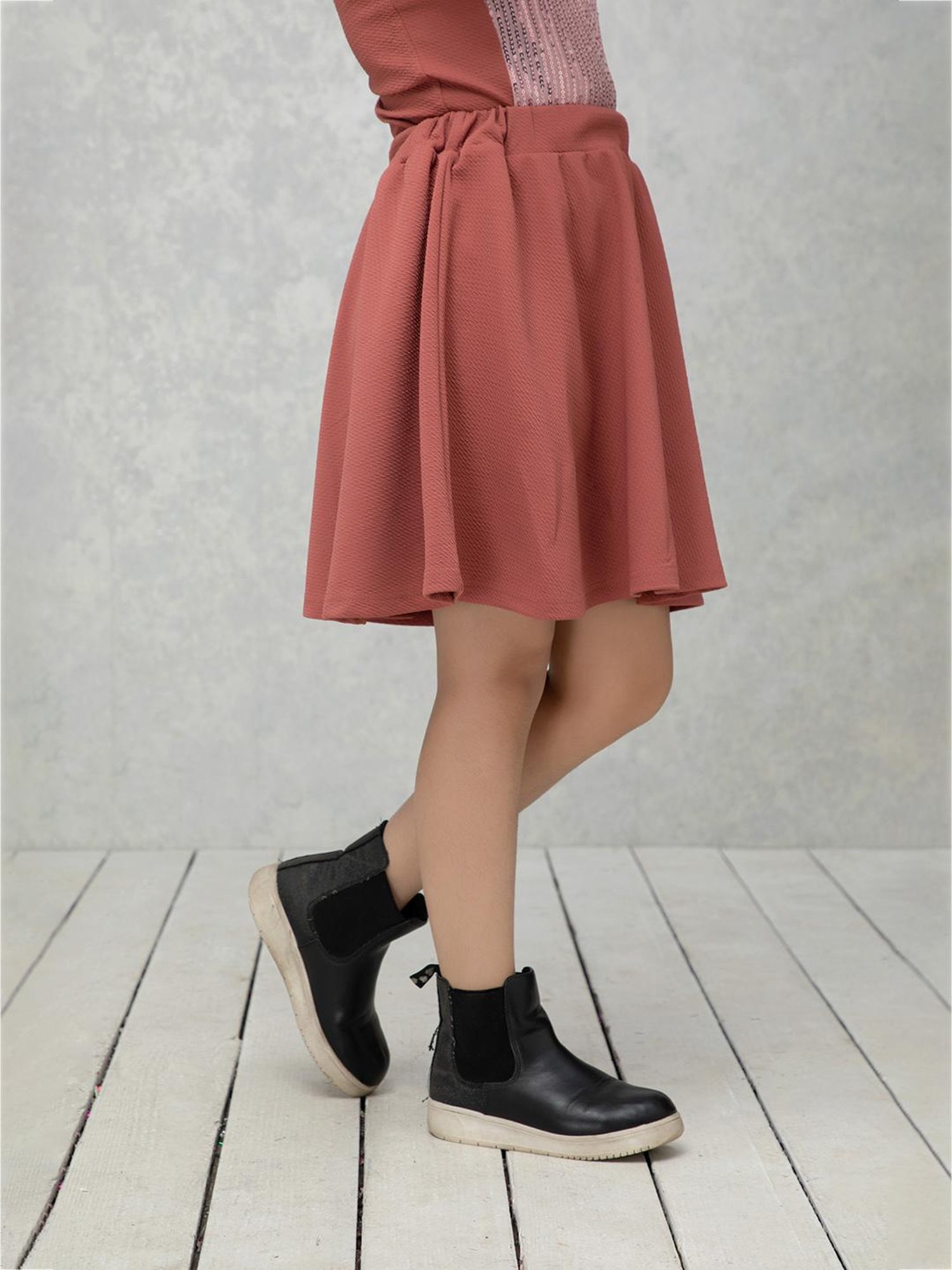 Angel & Rocket Kids Pink Floral Print Skirt