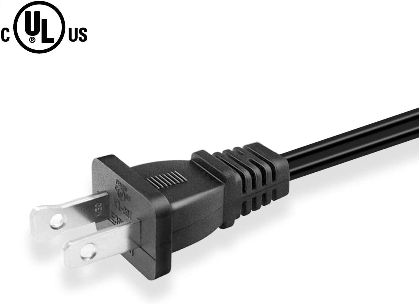 NAHAO 2 Prong Slot Printer Power Cord Cable for HP Envy/OfficeJet Canon Pixma/Maxify Epson Stylus/Workforce/Expression Premium/Artisan Printer Brother Samsung Xpress and More