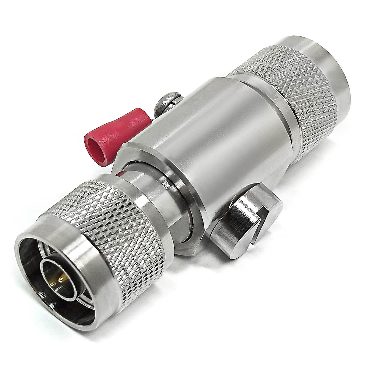 N-Male to N-Male Adapter Width Surge Protector 0-6GHz WiFi Antenna Coaxial Cable RF Converter -Wireless Network Connector -Lightning Protection Arrestor -Coax Suppressor -Tupavco TP1603