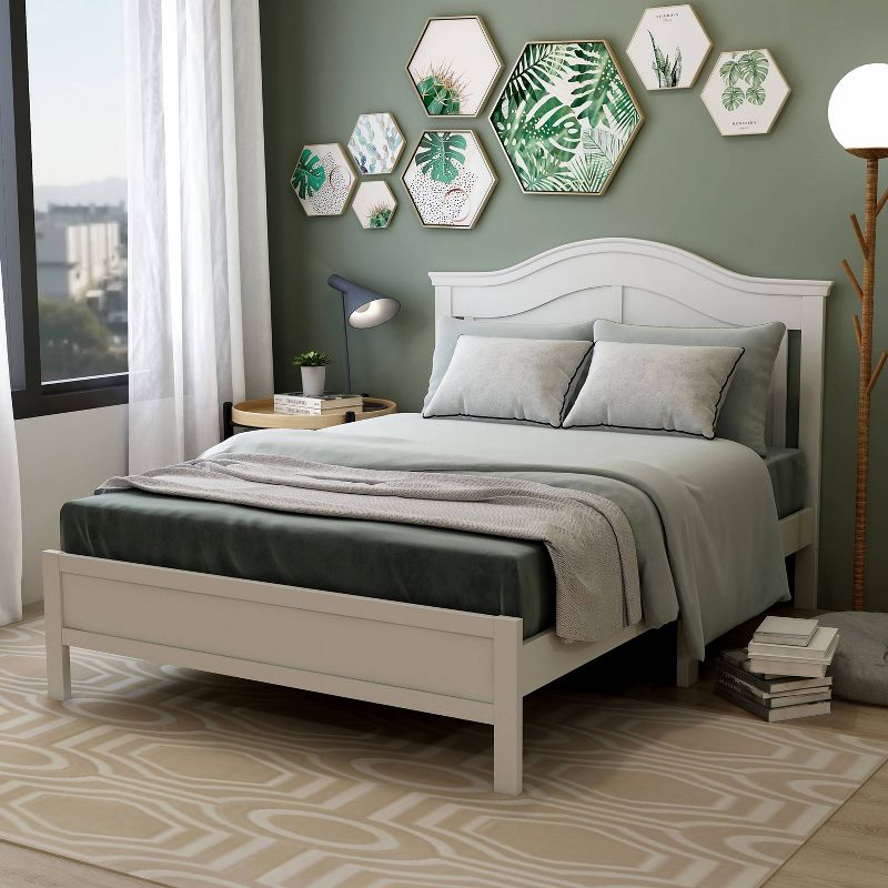 Full Marbry Platform Bed White - miBasics