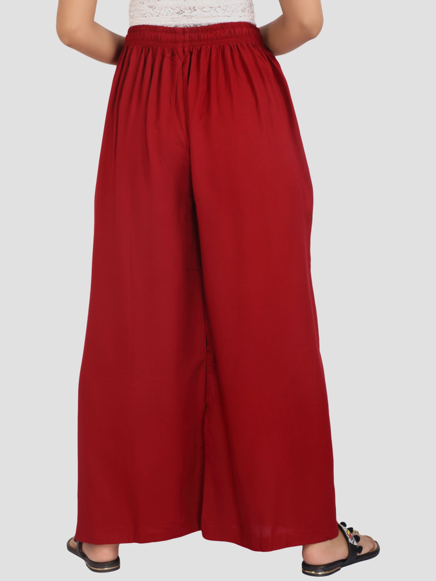 Cotton Culture Maroon Regular fit Palazzos