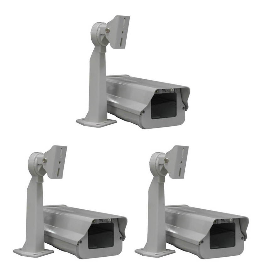 Smart Security Club Pack of 3 Outdoor Camera Housing, Heater, Fan, Mounting Bracket