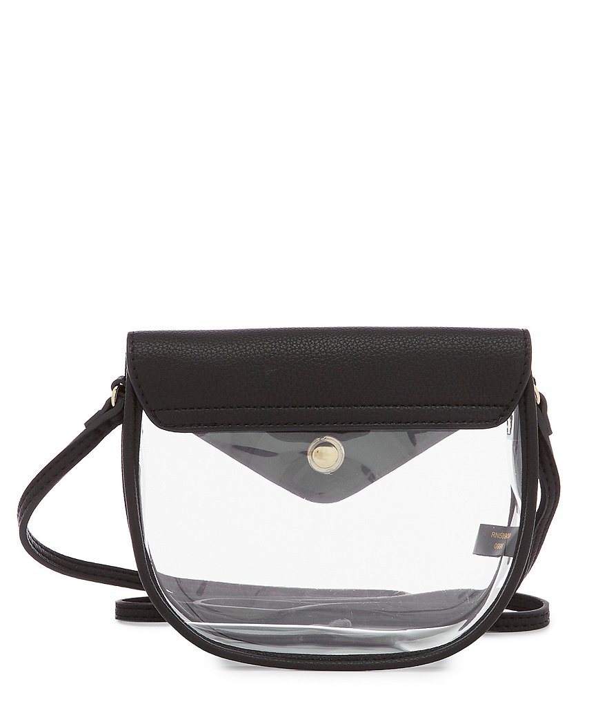 Kate Landry Saddle Clear Stadium Crossbody Bag