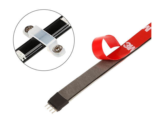 TorchStar LED Strip Light Kit, works with Amazon Alexa, 4pcs - Waterproof Strip Lights, Flexible Strips, RGB