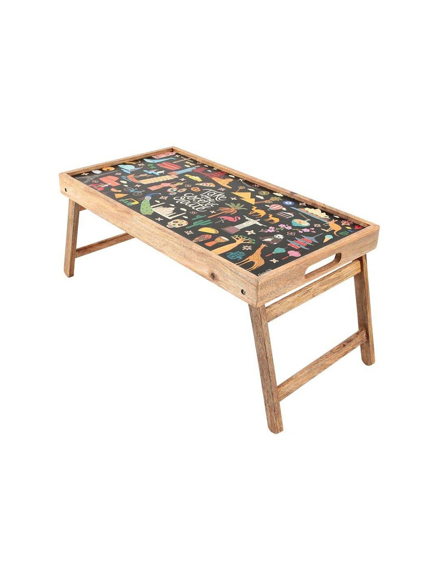 Karo Tapi Printed Multicolor Wood Small Tray