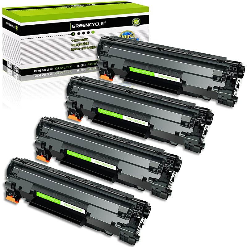 4 Pack Compatible Toner Cartridge Replacement for Canon 126 CRG126 CRG126 3483B001 Black for use in ImageClass LBP6200d and LBP6230dw Wireless Laser Printers