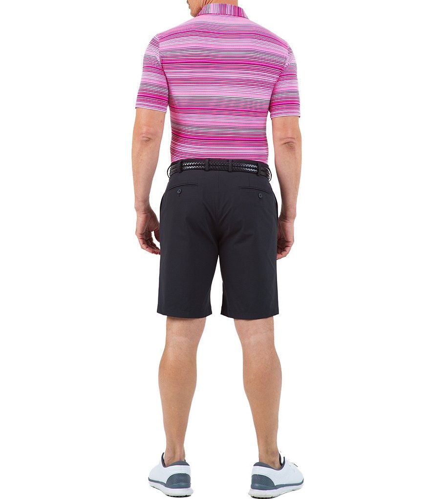 IBKUL Short-Sleeve IceFil&reg; Ombre-Stripe Polo Shirt