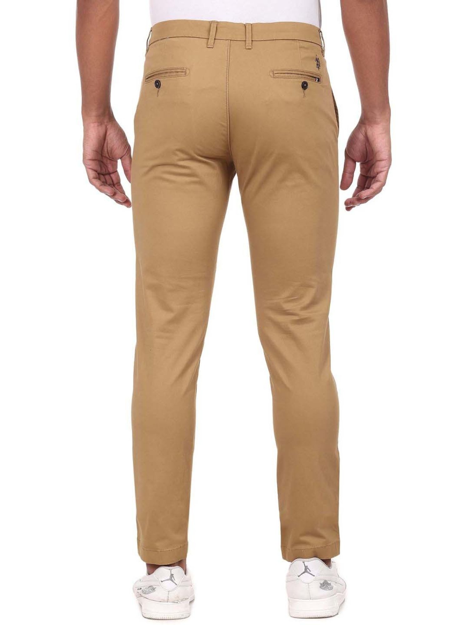 U.S. Polo Assn. Khaki Regular Fit Trousers