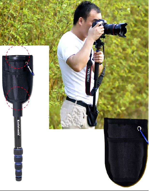 Koolehaoda Aluminum Camera Monopod & Alpenstock with Handle, 5-Legs Sections,12KG / 26.4 lbs Load Capacity.