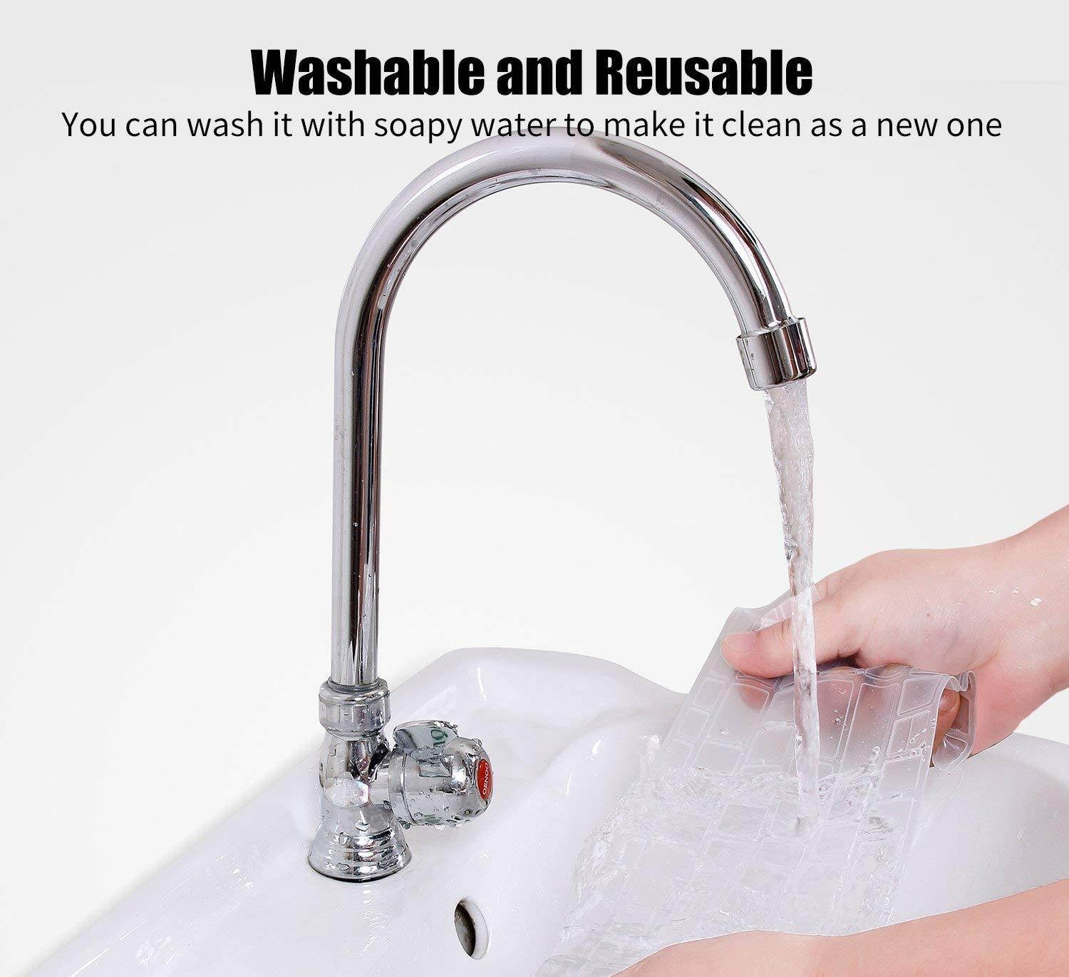 Keyboard Skin for ASUS K501UX K501LX GL551JM GL551JW GL552VW GL552JX Q503UA Q552UB Q553UB Q524UQ Q534UX F554 F554LA F555 F555LJ F555LB F555LD R556LA N551JQ X550ZA X751LAV GL752VW, Clear