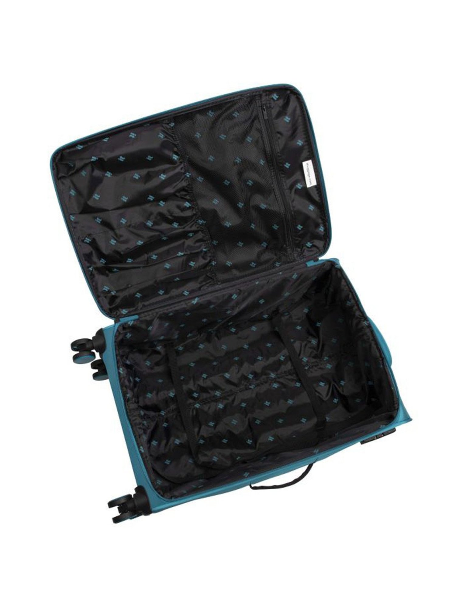 it luggage Census Teal Blue Combo-28 & 20 inches Soft Case Luggage Trolley with TSA Lock