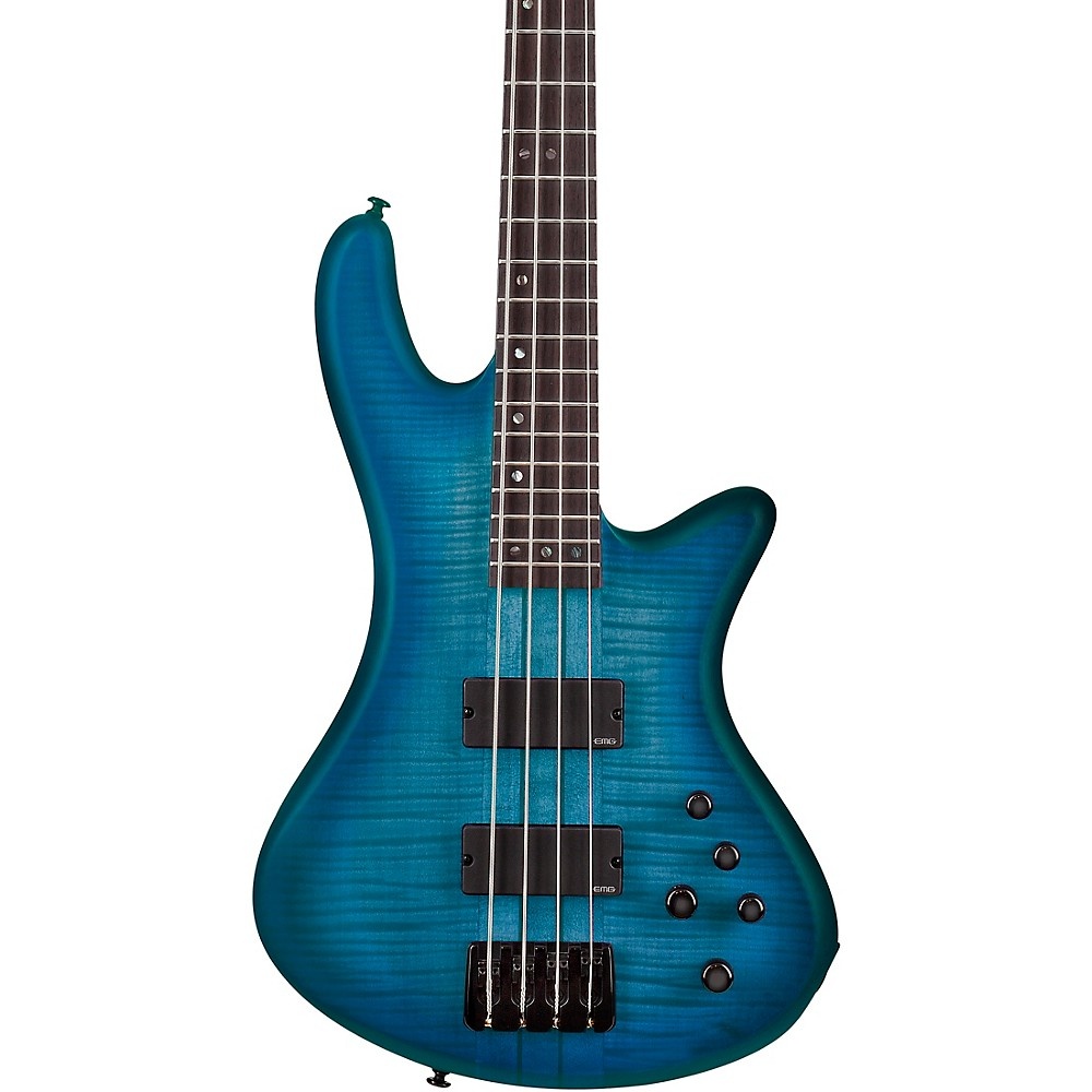 Schecter Guitar Research Stiletto Studio-4 Electric Bass Ocean Blue Burst