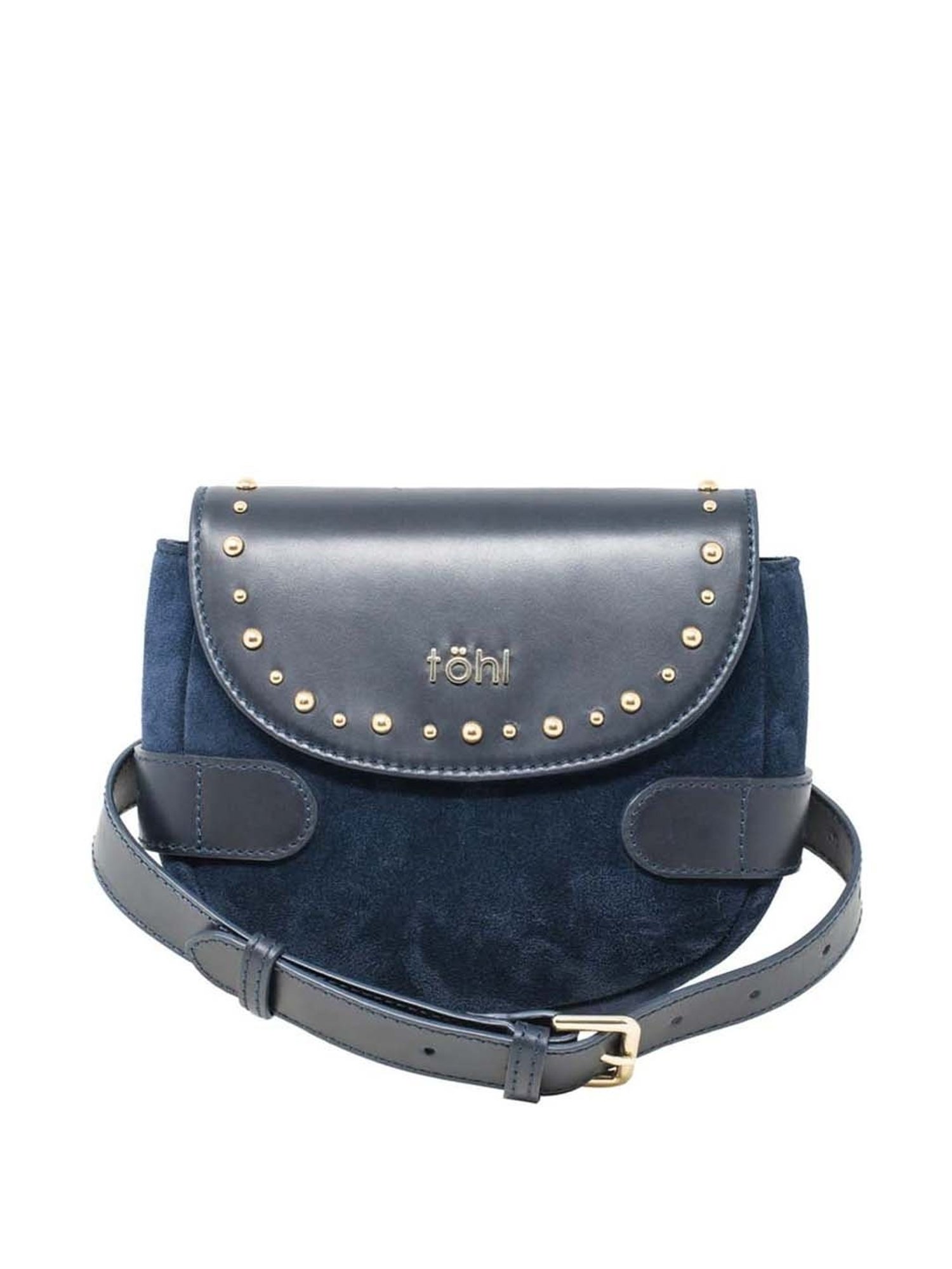 Tohl Blue Solid Waist Pouch for Women