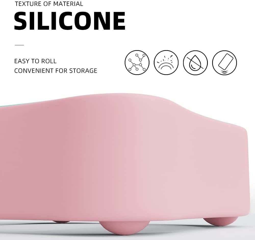 AWINNER Protective Case Compatible for Apple TV 4K 5th / 4th - [Anti Slip] Shock Proof Silicone Cover for Apple TV (Pink)