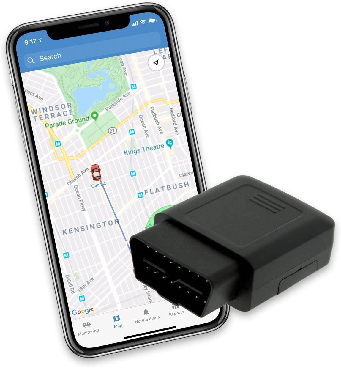 LightningGPS 4G OBD-II Plug-in Real-Time GPS Vehicle Tracker for Fleet, Vehicles, Children, Teens, Elderly, Valuables, Cars