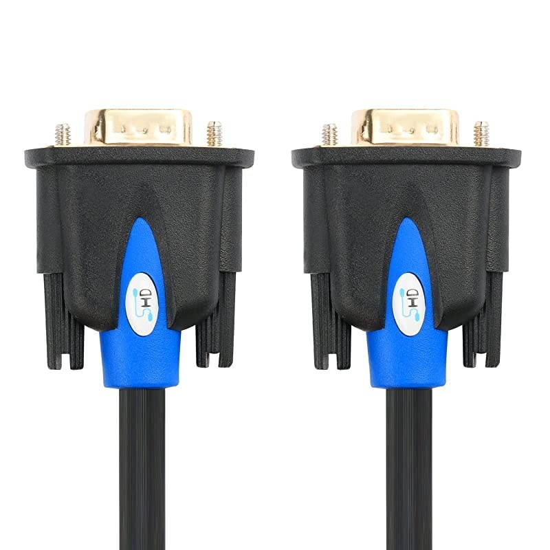 VGA Cable, VGA to VGA HD15 Monitor Cable for PC Laptop TV Projector-3Feet