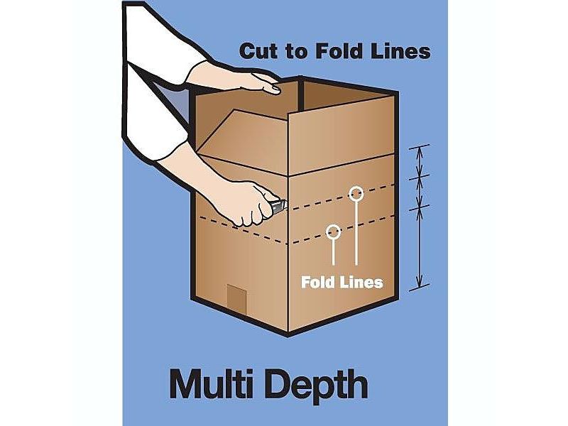 COASTWIDE 11.75 x 8.75 x 8.75 Multi-Depth Shipping 110808MD