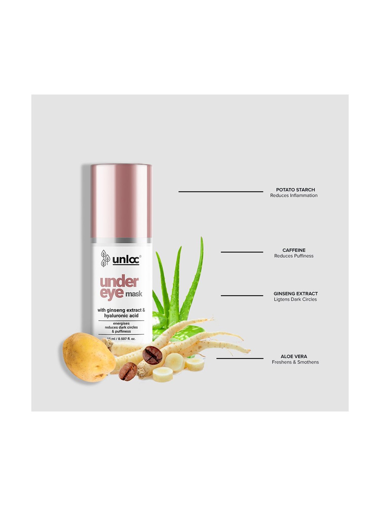 Unloc Mixify Under Eye Gel Mask - 15 ml