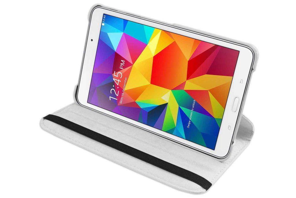 Hellfire Trading PU Leather Case 360 Rotating for Samsung Galaxy Tab 4 T330 8" - Hot Pink