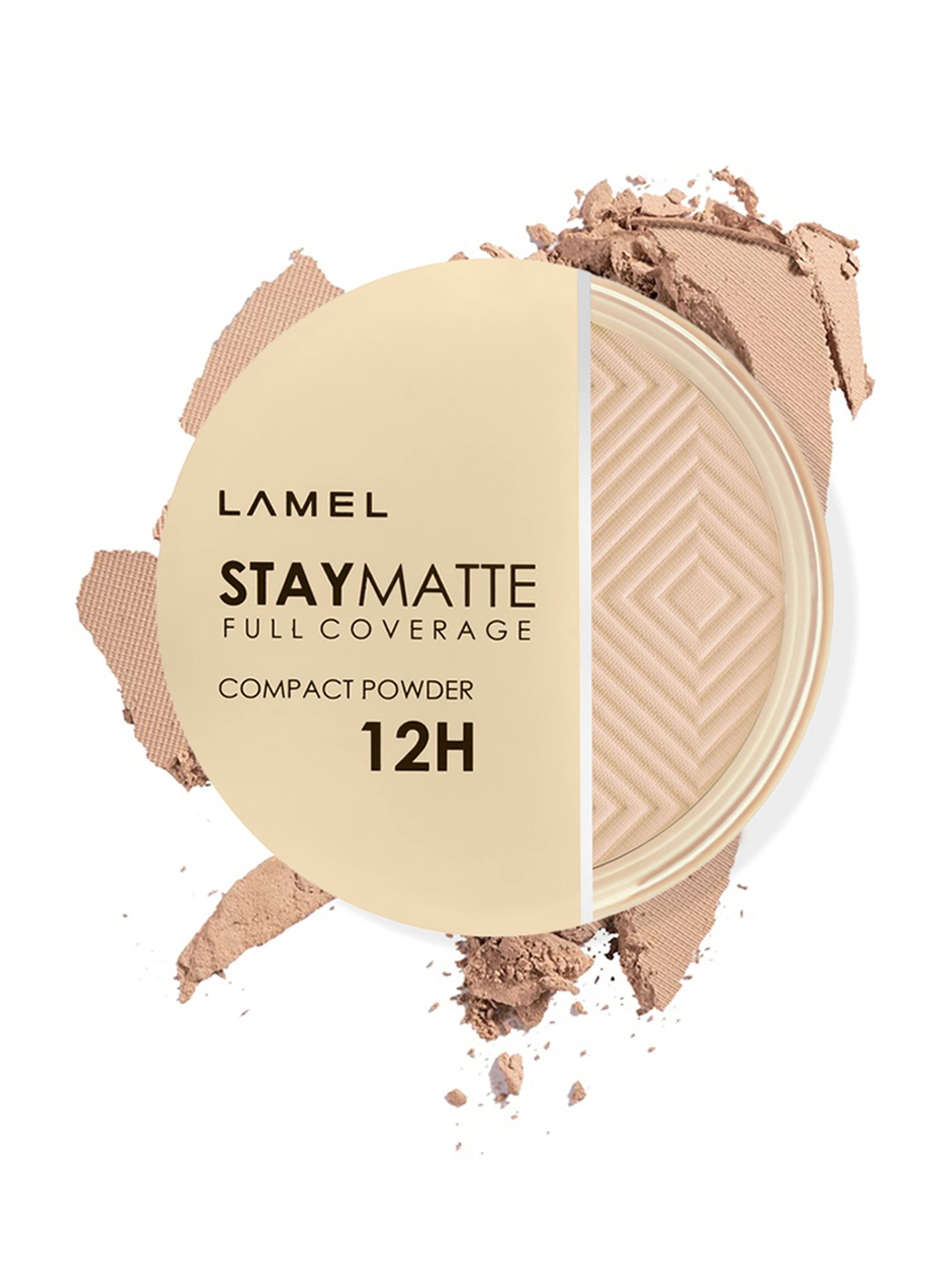 Lamel Stay Matte Compact Powder 402 Cold Ivory - 12 gm