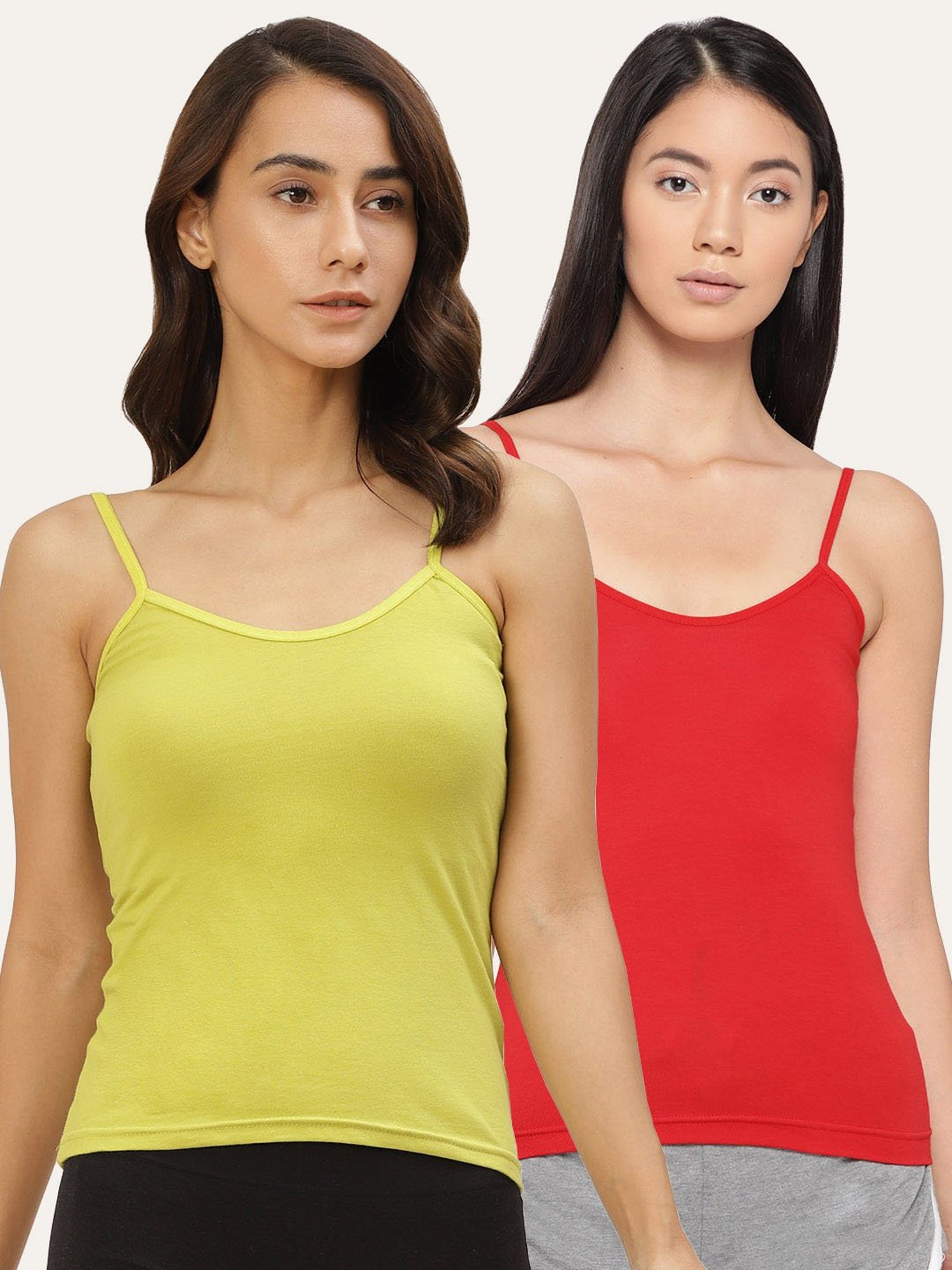 Lady Lyka Multicolor Camisole (Pack of 2)