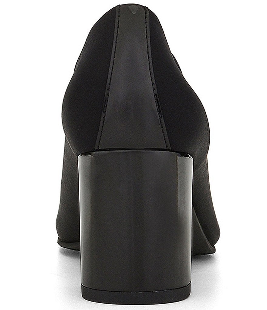 Donald Pliner Chelsie Stretch Crepe Square Toe Block Heel Shooties