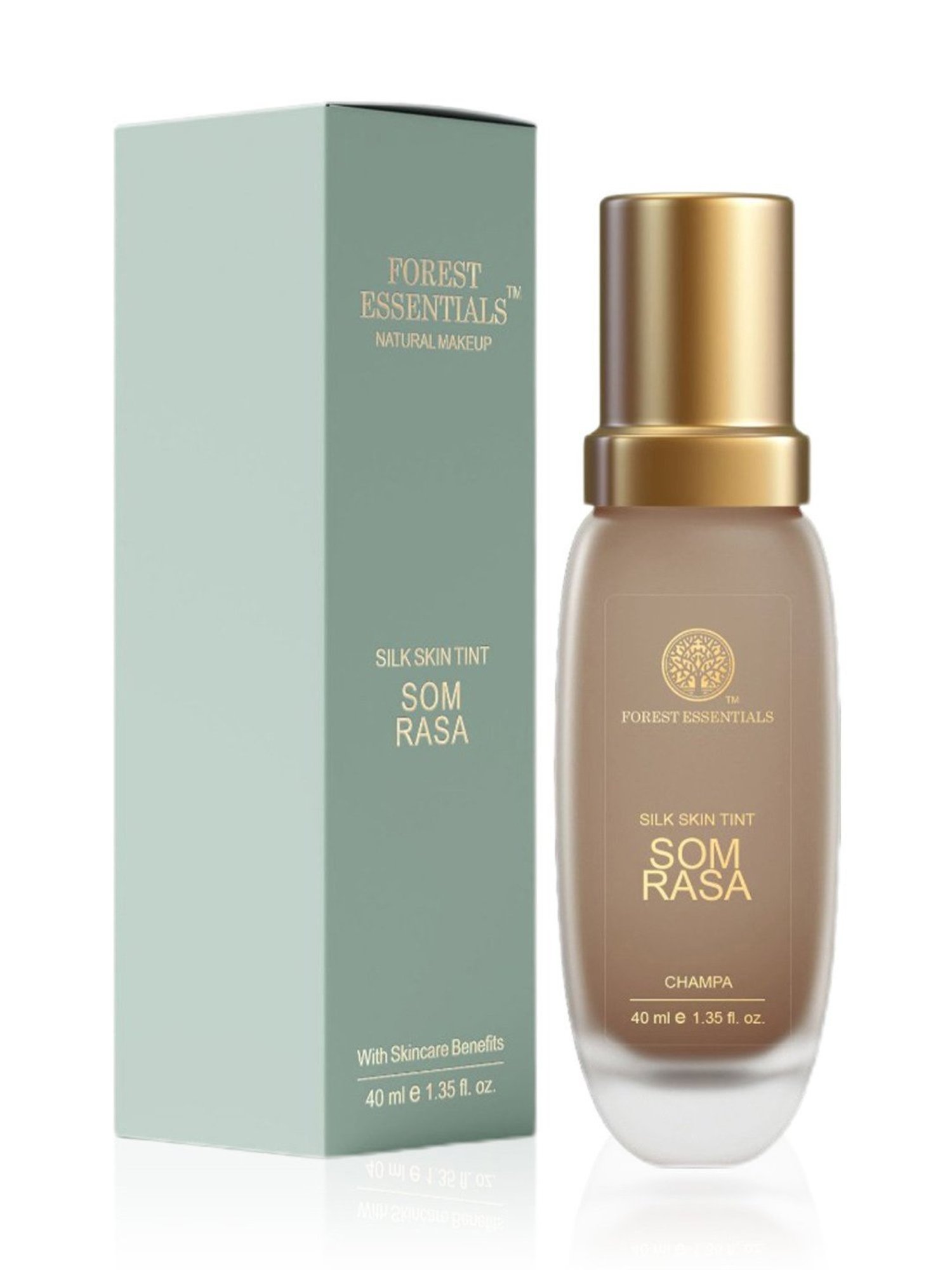 Forest Essentials Som Rasa Silk Tint Champa Foundation for Even Skintone - 40 ml