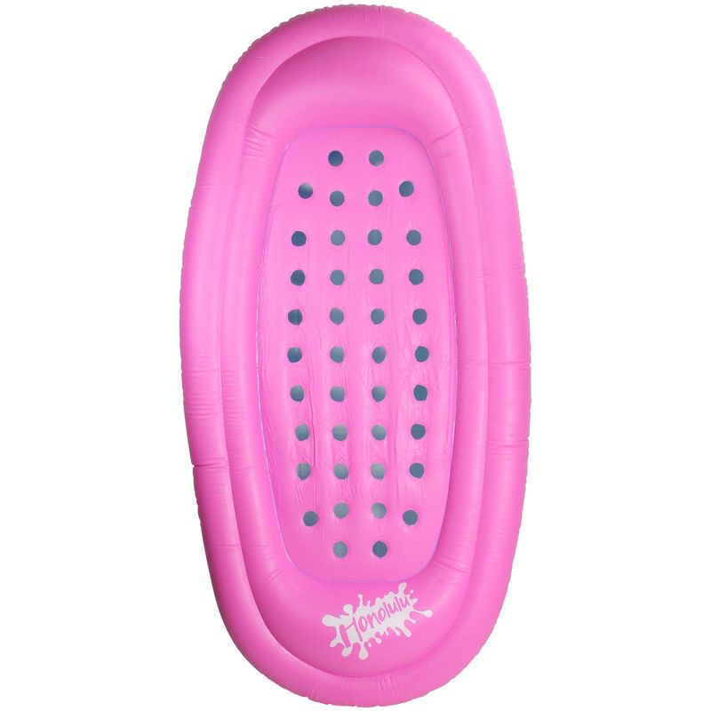 Pool Central 72.5" Reversible Inflatable 1-Person Swimming Pool Lounger Mattress Raft Float - Pink/Blue