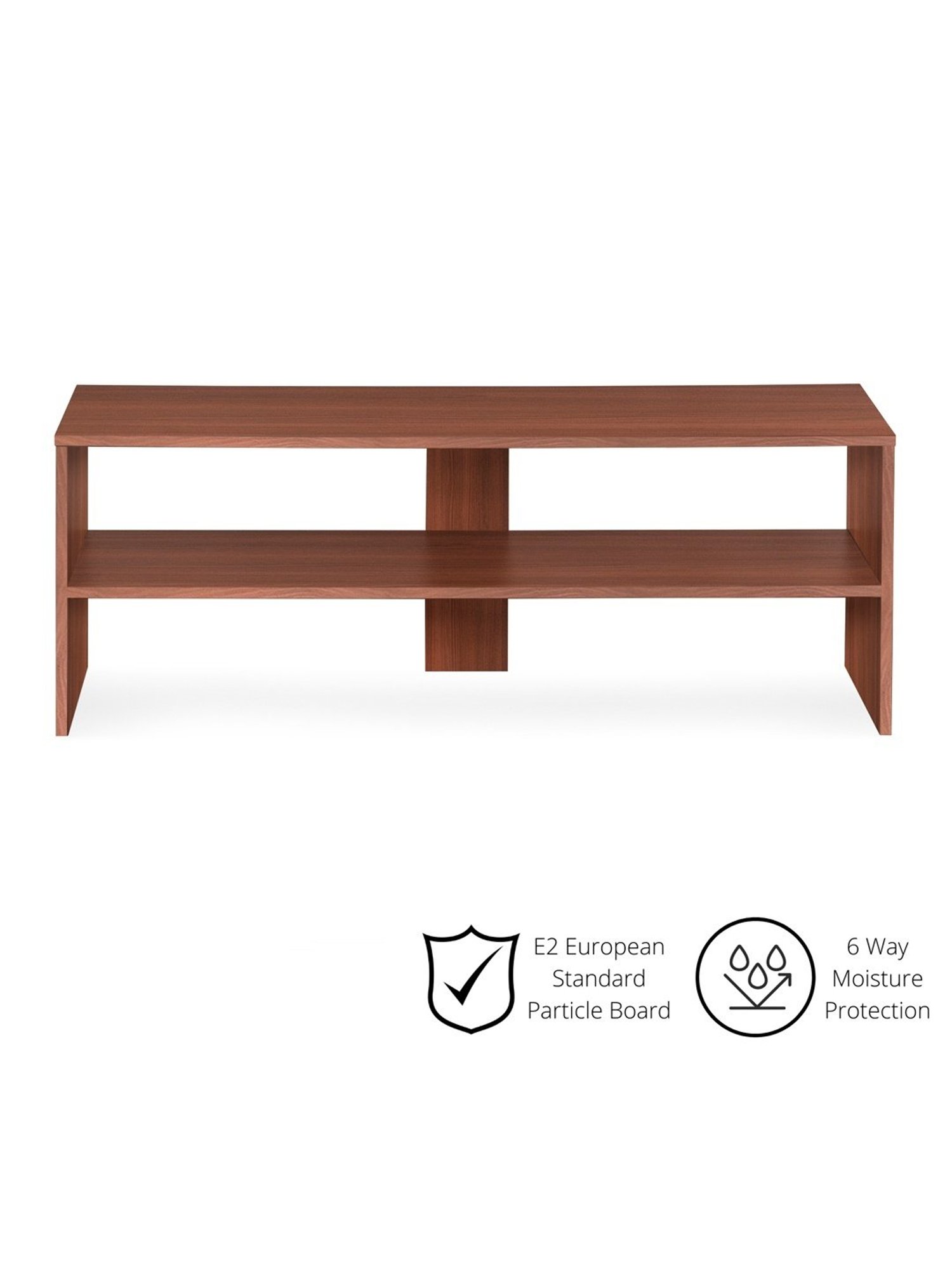 Delite Kom Flex Flowery Wenge & Acacia Dark Engineered Wood TV Entertainment Unit