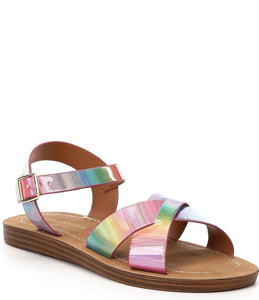 Steve Madden Girls' J-League Pink Multi Sandals (Youth)
