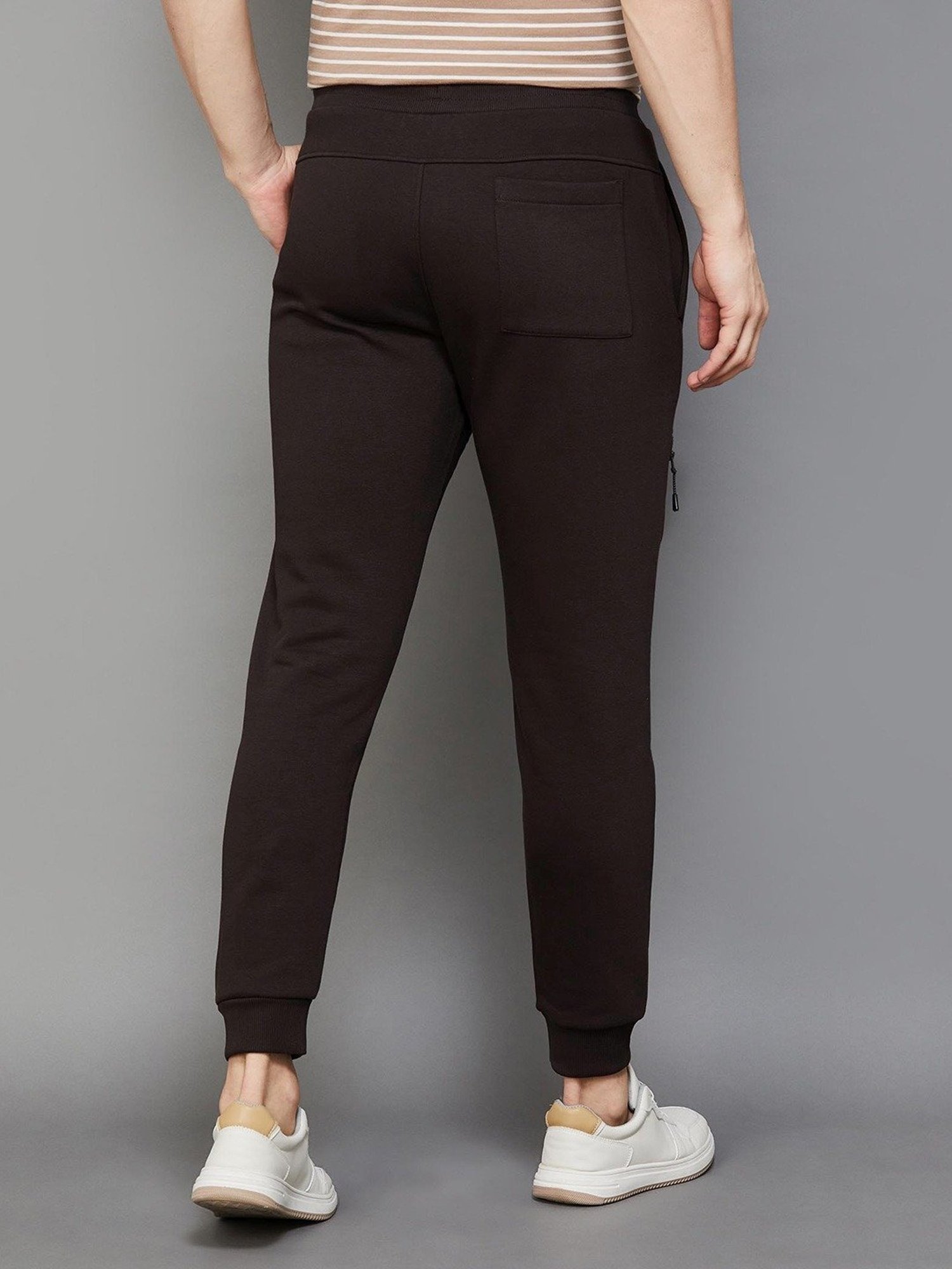 BOSSINI Brown Regular Fit Joggers