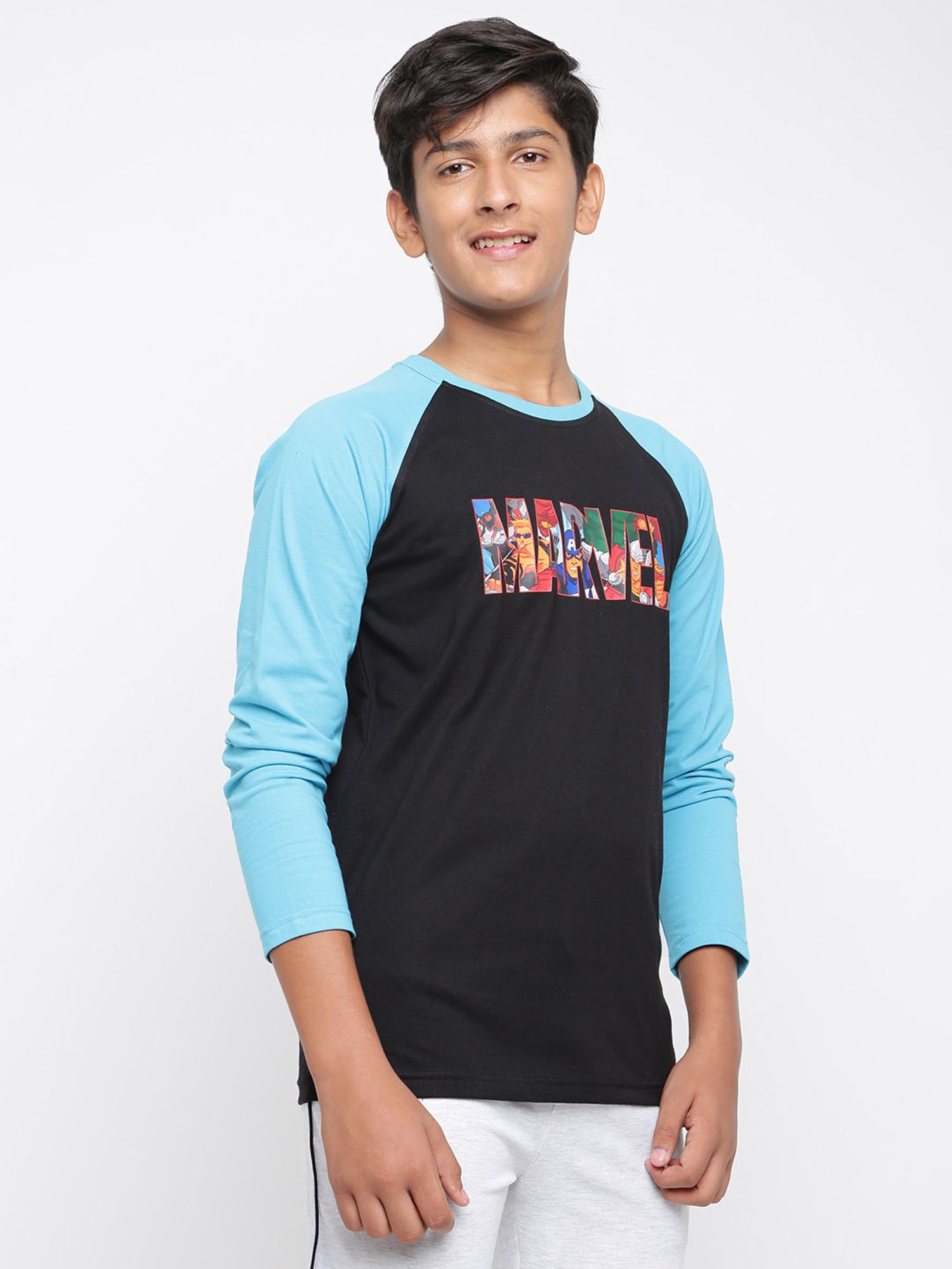 Lil Tomatoes Kids Black Printed Full Sleeves T-Shirt