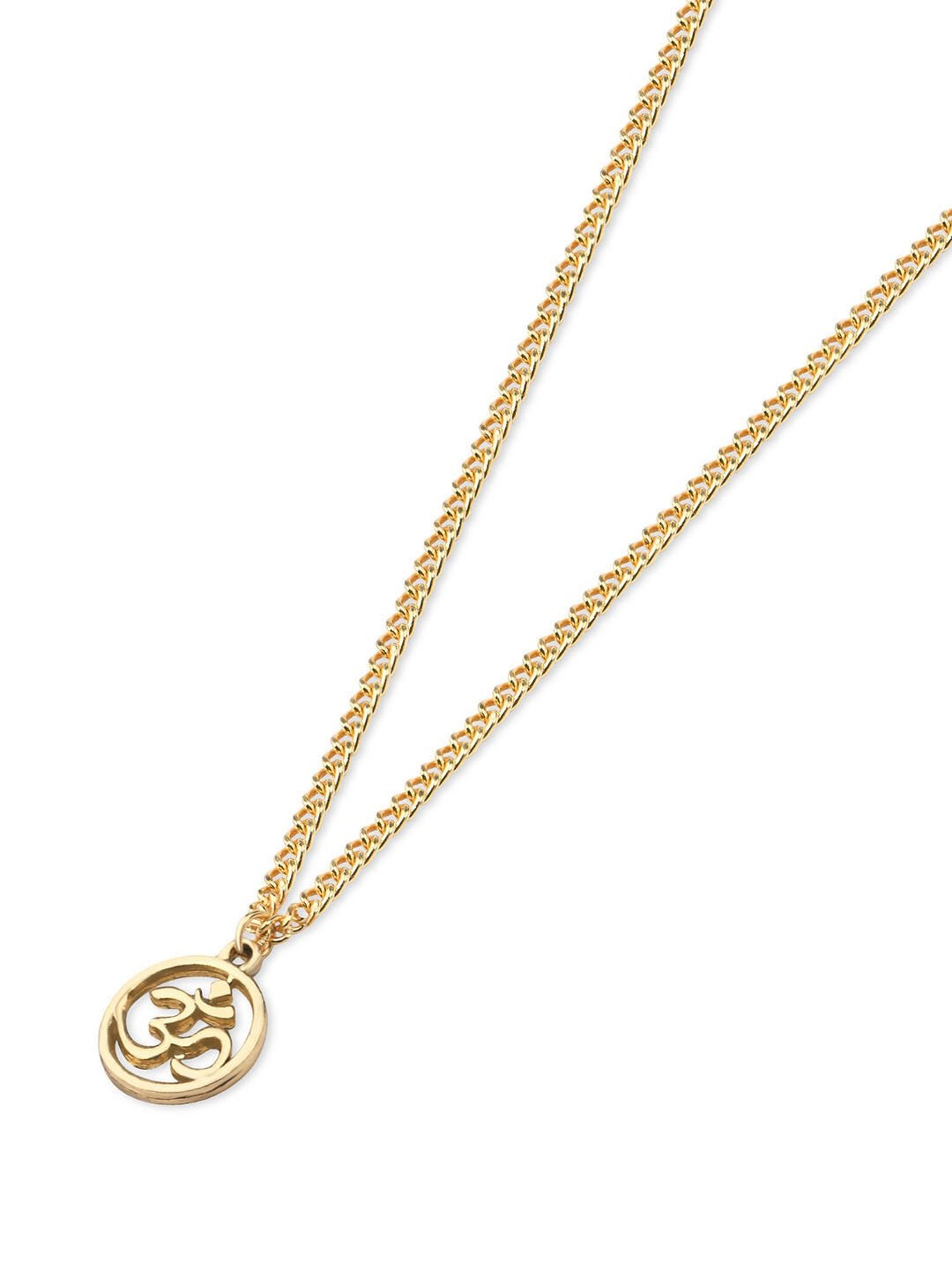 The Bro Code Silver-Plated OM Pendant Necklace for Men