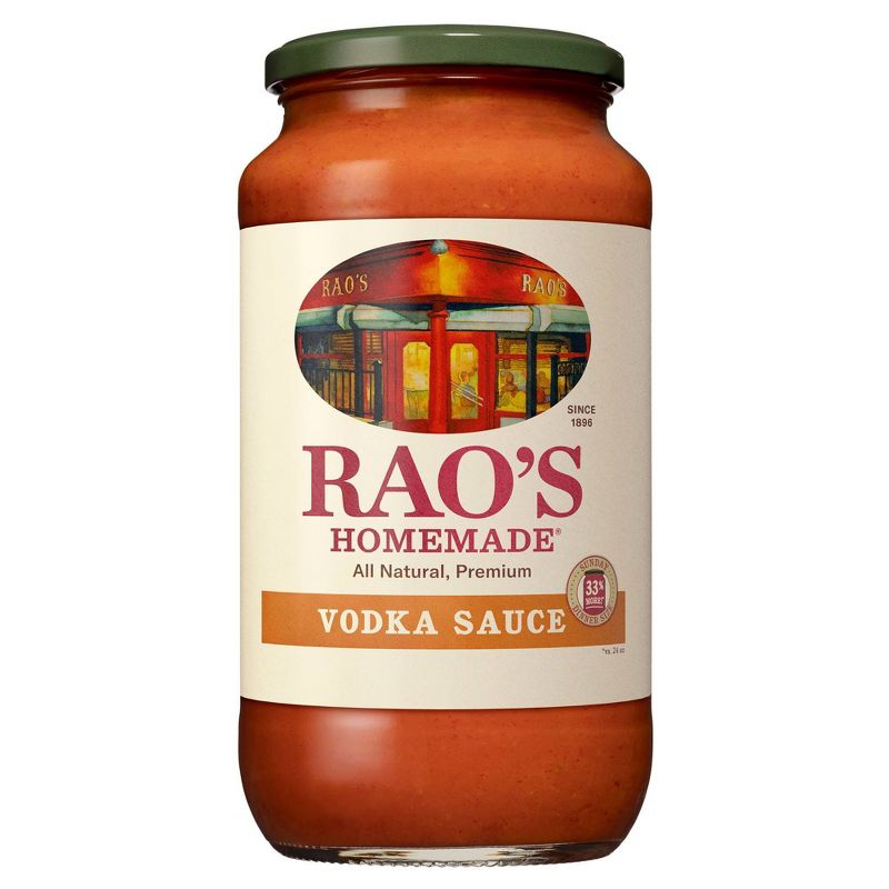 Rao's Homemade Creamy Vodka Sauce with Parmigiano & Pecorino Cheese Premium Quality All Natural Keto Friendly & Carb Conscious - 24oz