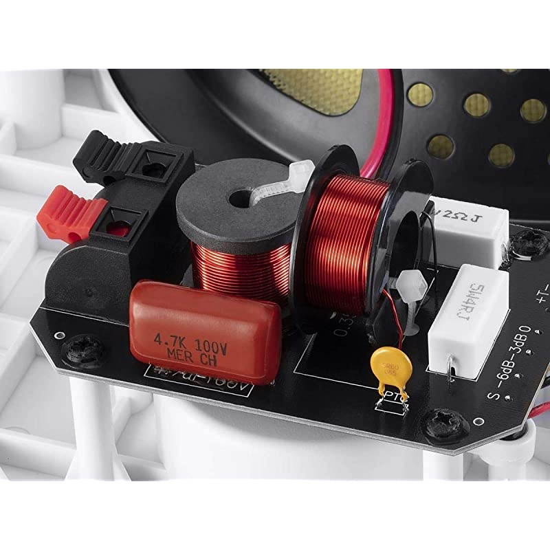 134709 2 Way in-Wall Speakers - 8 Inch (Pair) with Aramid Fiber and Titanium Silk Drivers - Caliber Slim Series