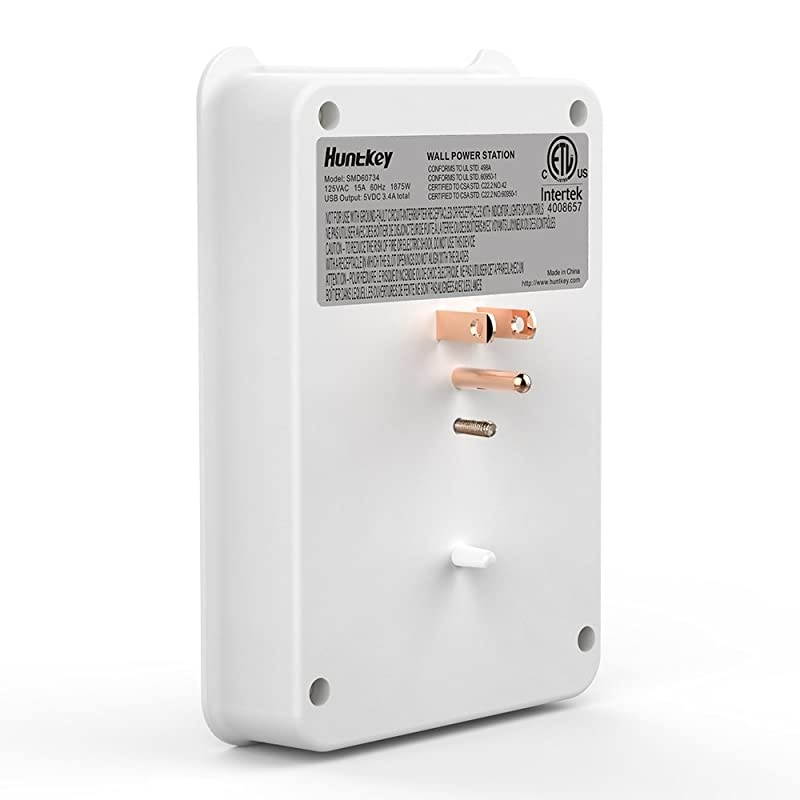 6 AC Outlets Surge Protector with 3 USB Charging Ports 34 Amp SMD607