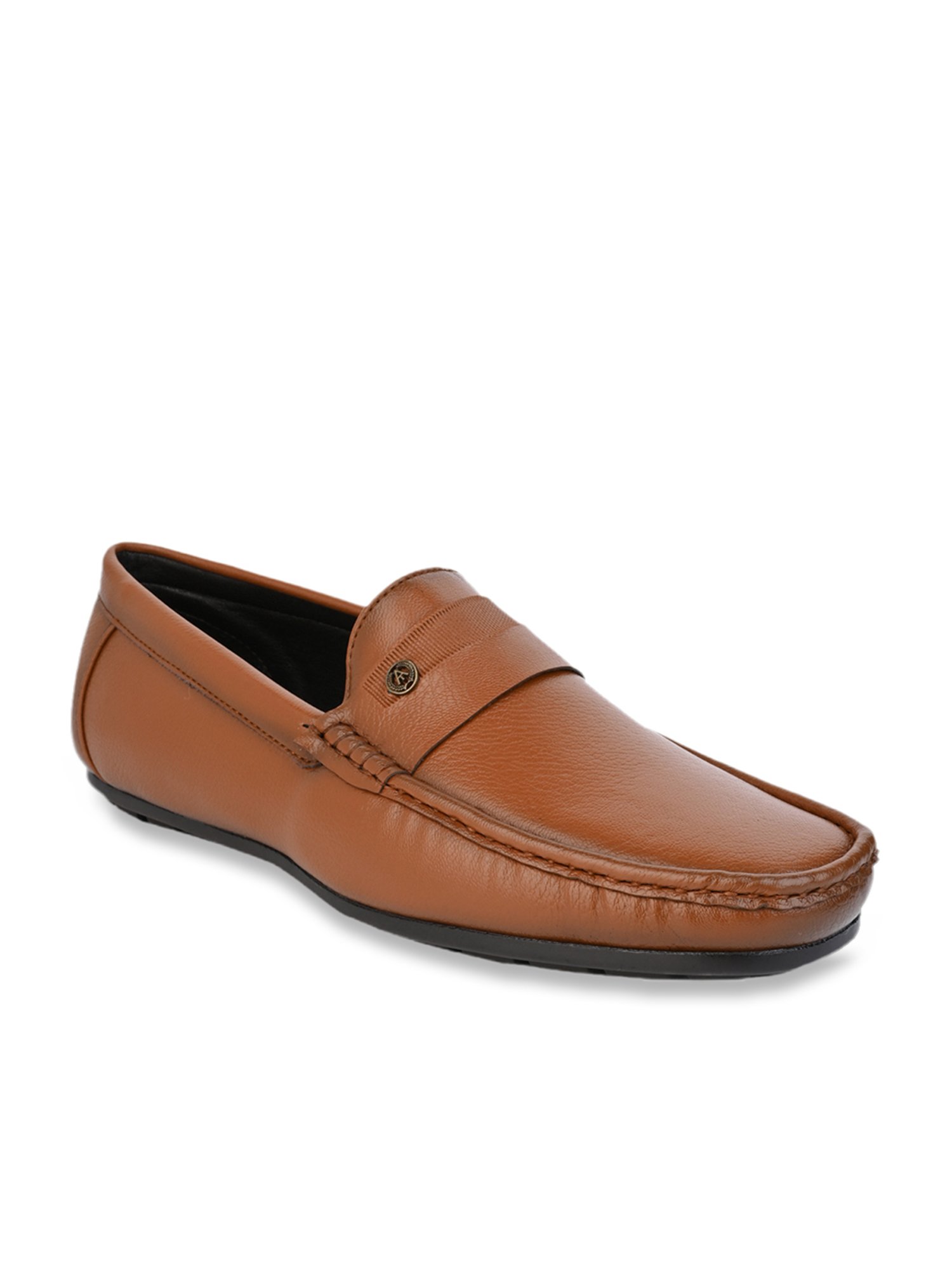 Alberto Torresi Men's Benny Broad Fit Tan Casual Loafers