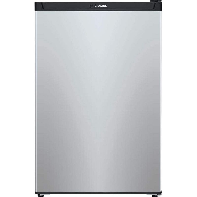 Frigidaire FFPE4533UM 4.5 Cubic Foot Freestanding Compact Indoor Mini Refrigerator, Silver (Certified Refurbished)