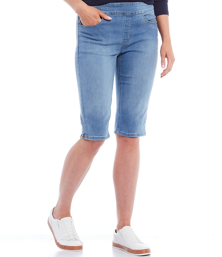 Allison Daley Petite Size True Navy Pull On Bermuda Shorts